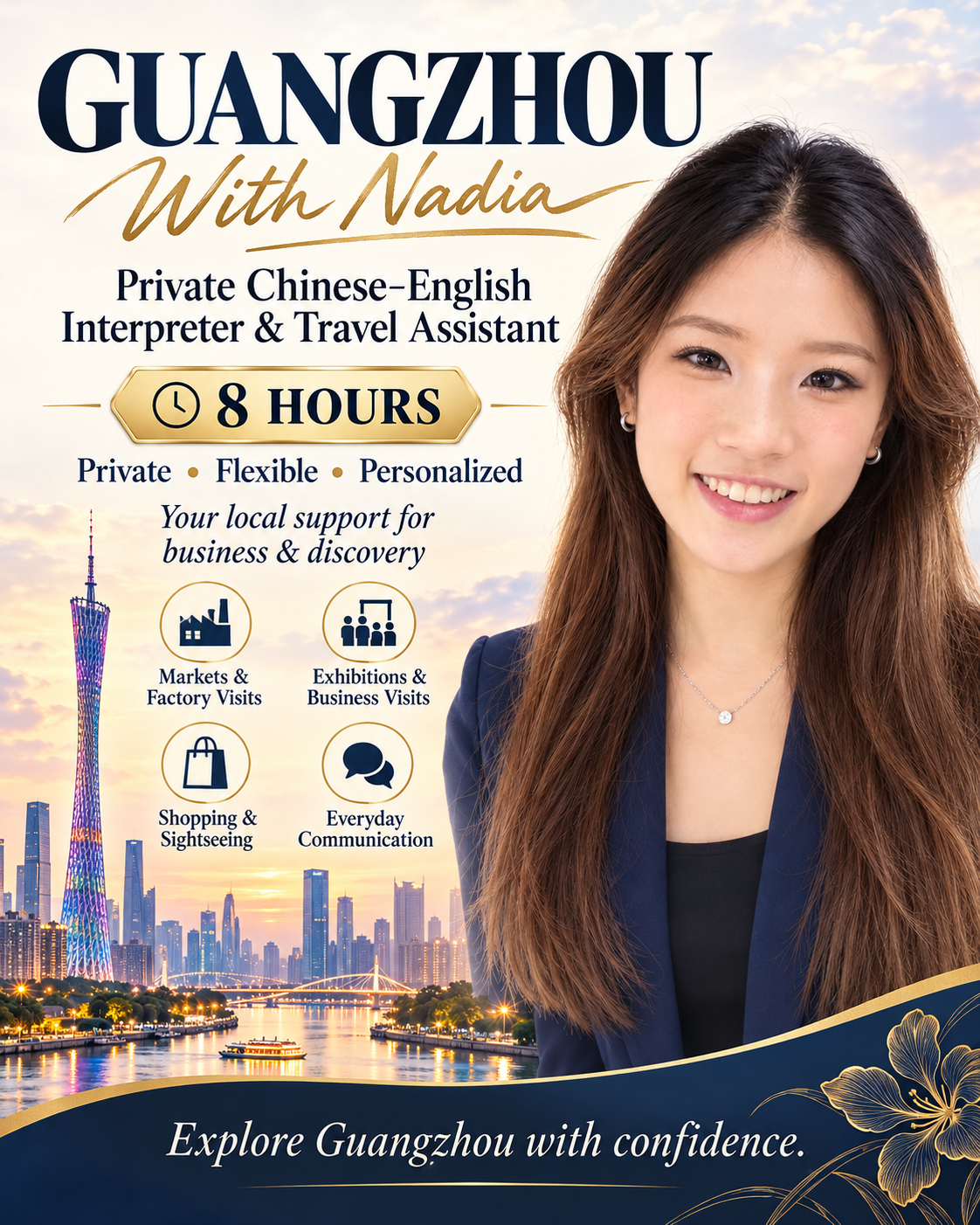 Guangzhou Private Chinese–English Interpreter & Travel Assistant — 8 Hours